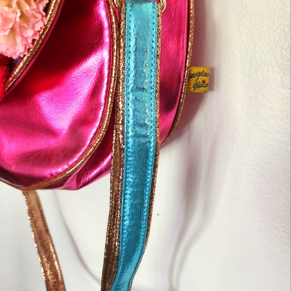 Sparkling floral metallic messenger bag - Picture 3 of 16